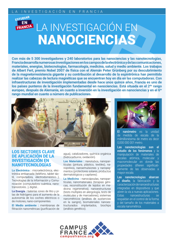 La investigación en nanociencias