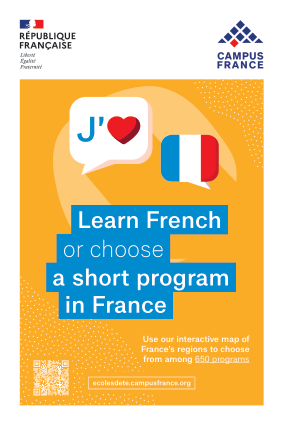 Learn French or choose a short program in France