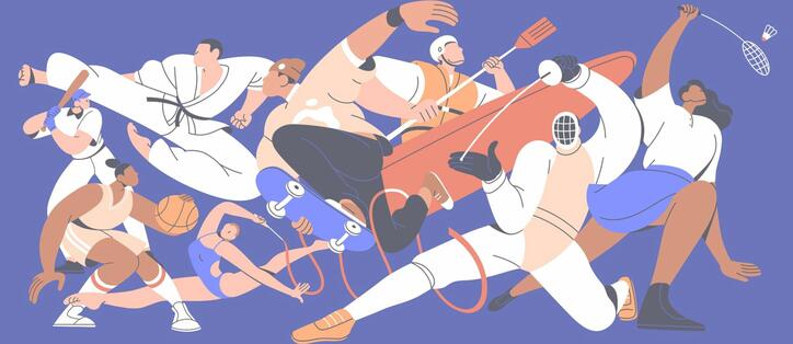 groupe de sportifs