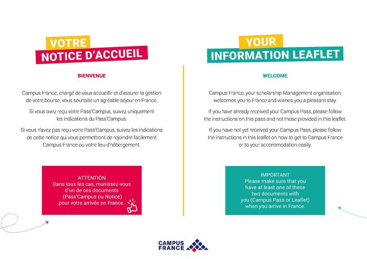 Notice d'accueil