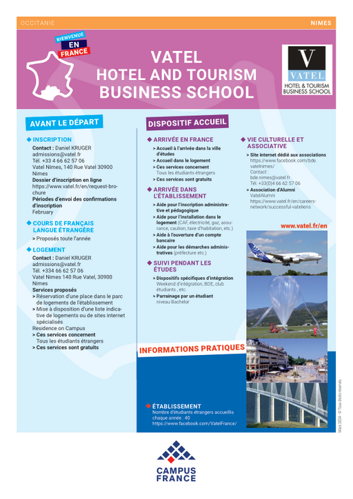 Institut Vatel/International Hotel and Tourism Management School