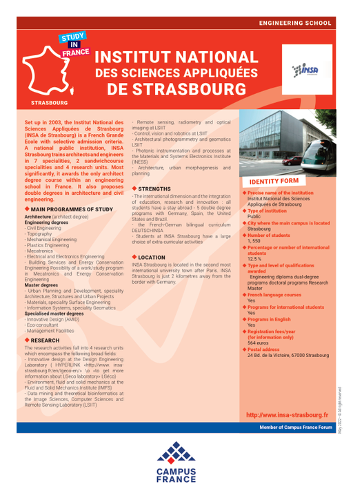 Institut National des Sciences Appliquées de Strasbourg