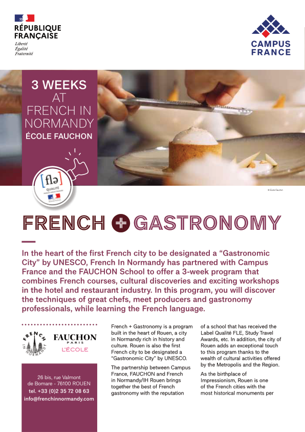 Brochure French + Gastronomy