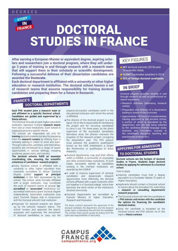 phd in france in english