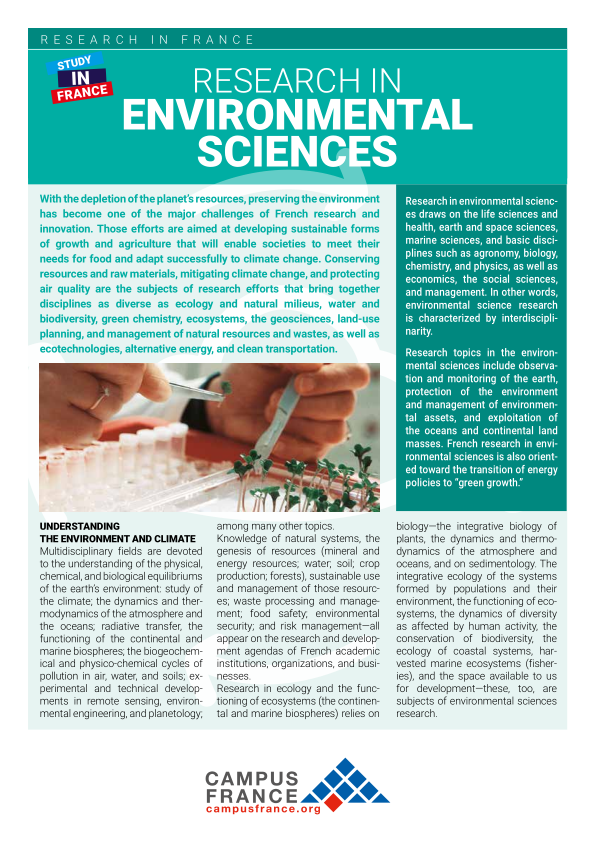 Research in Environmental Sciences