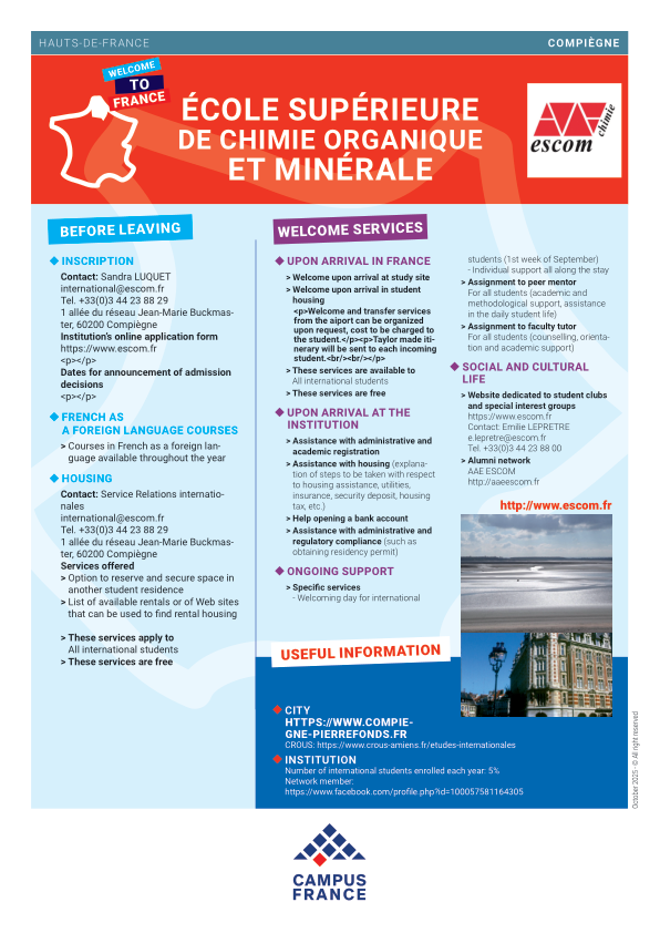 Ecole Supérieure de Chimie Organique et Minérale