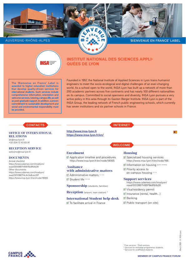 Institut National des Sciences Appliquées de Lyon