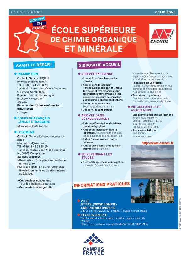 Ecole Supérieure de Chimie Organique et Minérale
