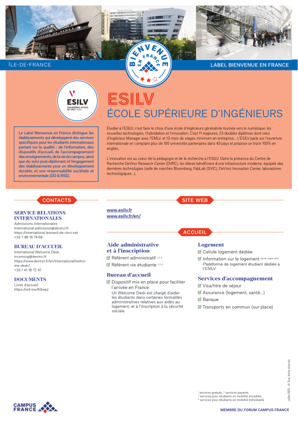 École supérieure d'ingénieurs de Léonard de Vinci