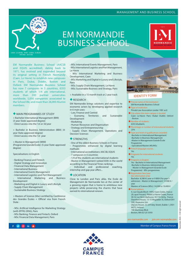 Ecole de Management de Normandie (Normandy Business School)