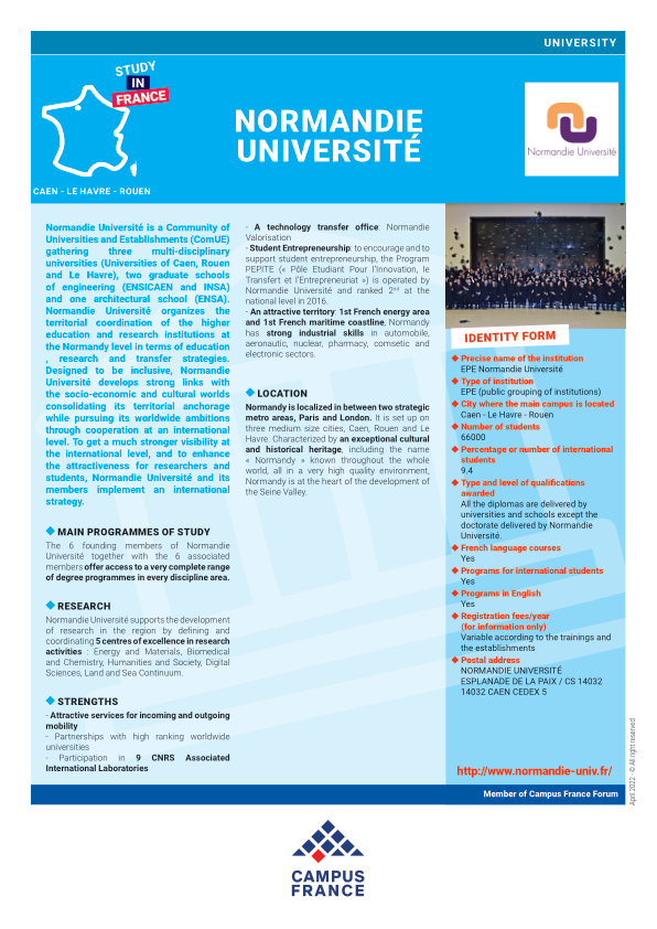 ComUE Normandie Université
