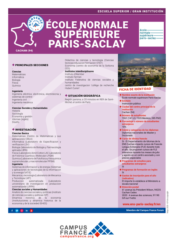 Ecole Normale Supérieure Paris Saclay