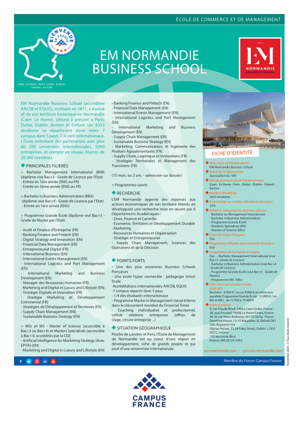 Ecole de Management de Normandie (Normandy Business School)