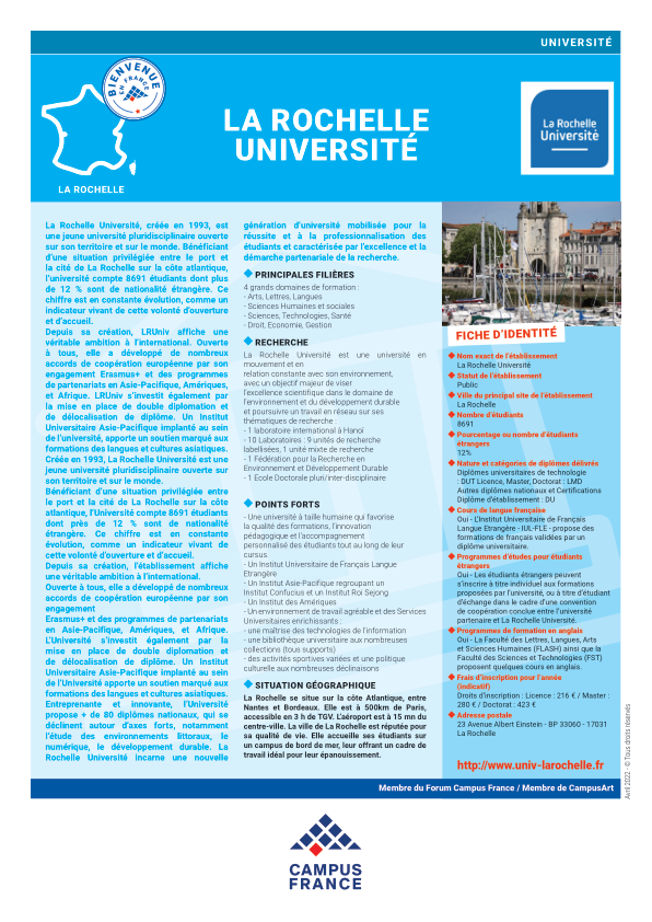 Université La Rochelle