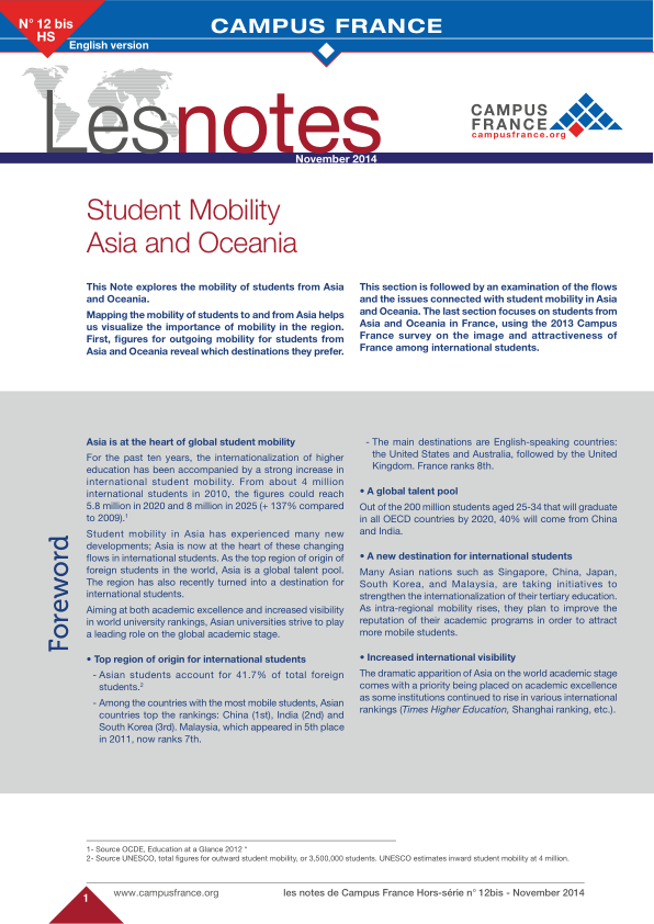 Student Mobility Asia and Oceania