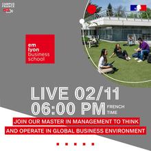 Campus France Live avec emlyon novembre 2022