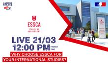 Campus France Live avec ESSCA mars 2023