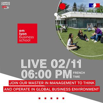 Campus France Live avec emlyon novembre 2022