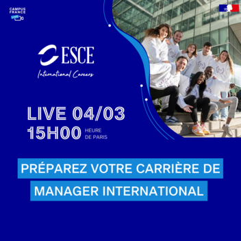 Campus France Live avec l'ESCE