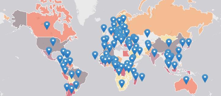 mappemonde France Alumni 2019
