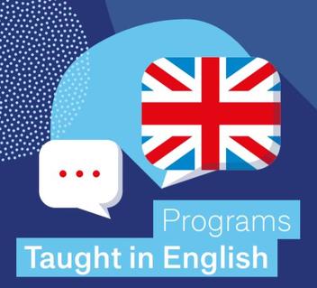 The catalog of the programs "Taught in English"