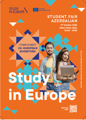 Affiche Study in Europe à Bakou