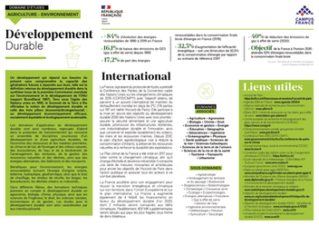 Fiche domaine développement durable