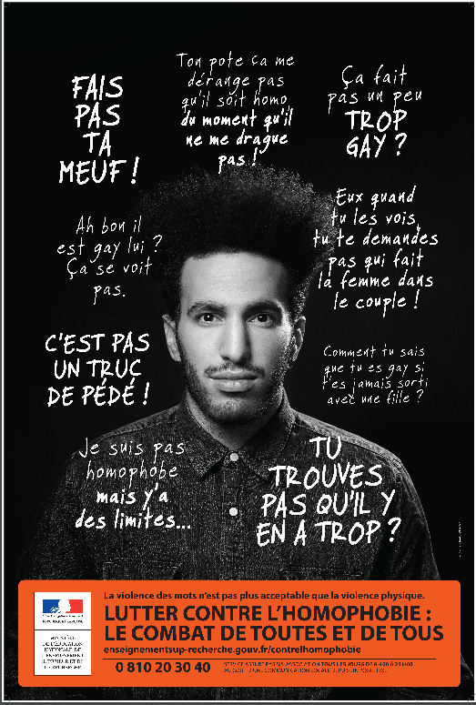 affiche campagne lutte contre homophobie