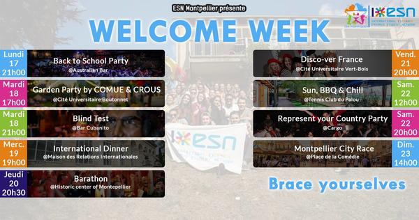 montpellier welcome week