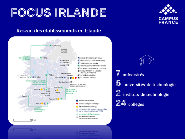 Réseau des établissements en Irlande