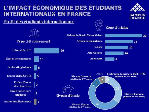 Impact économique  : profil des étudiants internationaux