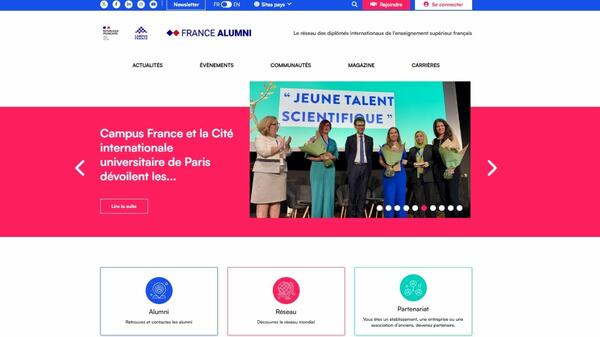 Page d'accueil France Alumni