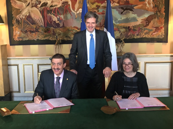 signature de la convention entre Campus France et la BID