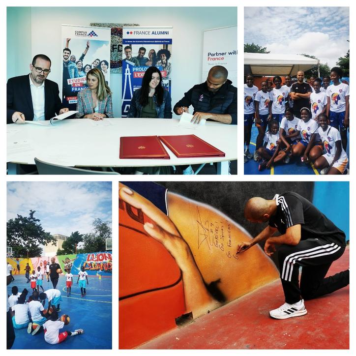 Visite de Tony Parker en Angola