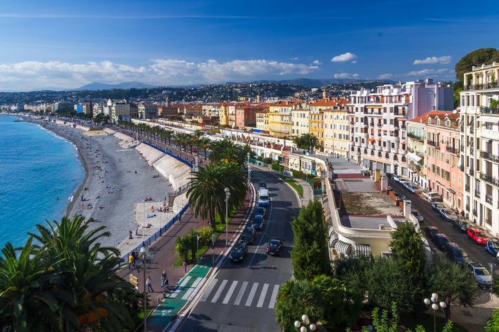 vue aérienne de Nice