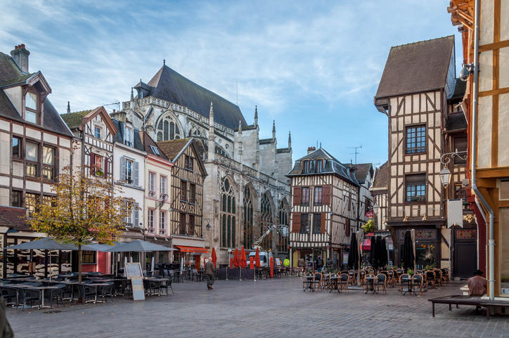 Troyes et ses façades à pans de bois