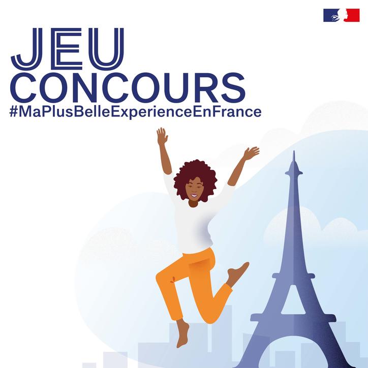 Affiche jeu concours #maplusbelleexperienceenfrance