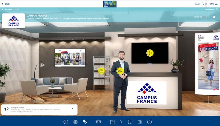 Stand Campus France au salon study and career opportunities