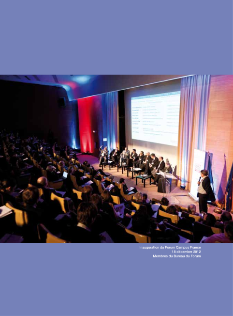 Forum Campus France - Rapport d’activité 2013