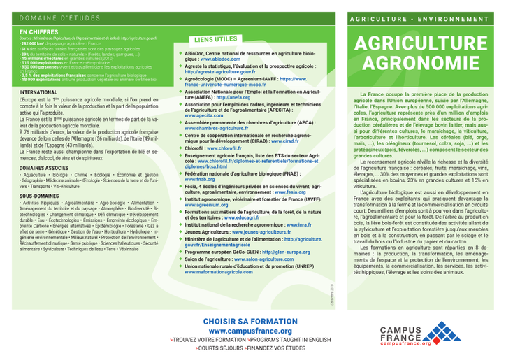Agriculture - Agronomie