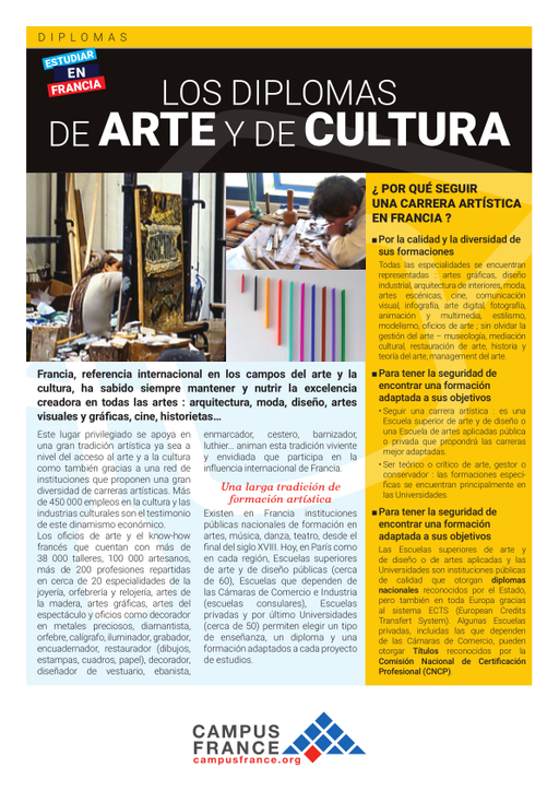 Los Diplomas de Arte y de Cultura