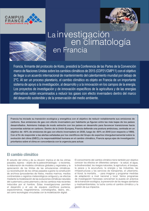 La investigación en climatología en Francia