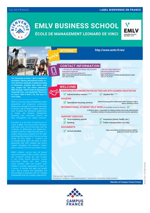 Ecole de Management Leonard de Vinci