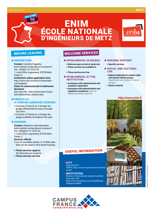 ENIM - Ecole Nationale d•Ingénieurs de Metz