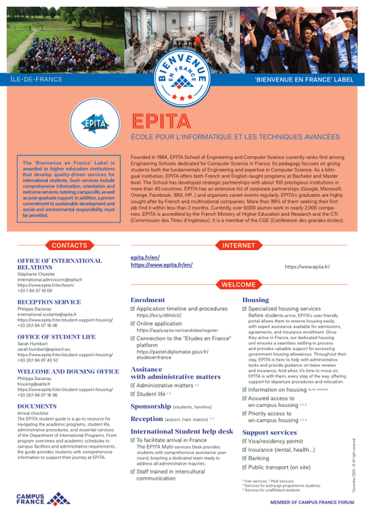 Ecole pour l'Informatique et les Techniques Avancées