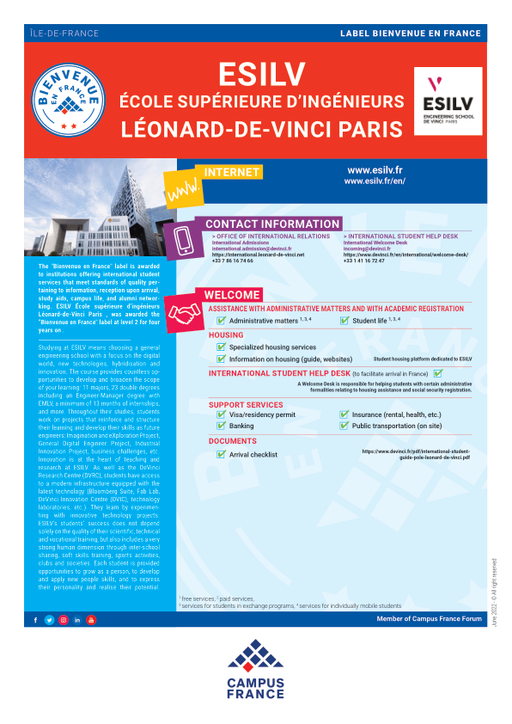 École supérieure d'ingénieurs de Léonard de Vinci
