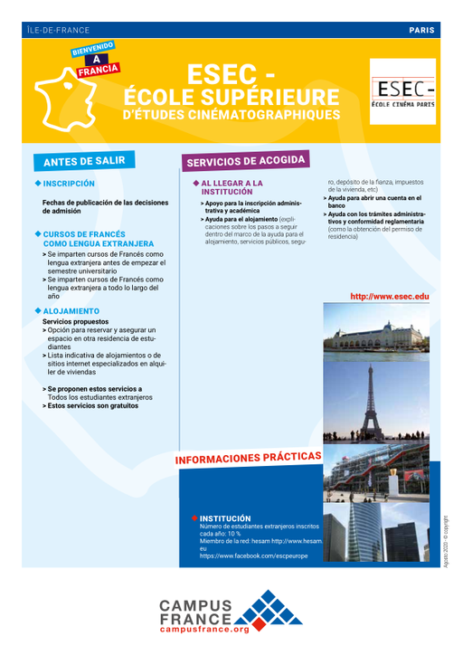 ESEC - Ecole Supérieure d'Etudes cinematographiques