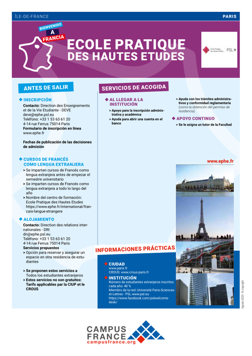 Ecole Pratique des Hautes Etudes