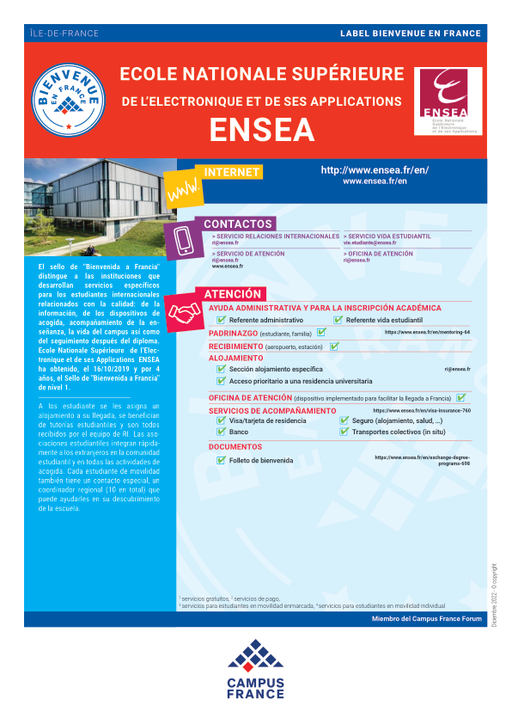 Ecole Nationale Supérieure de l'Electronique et de ses Applications