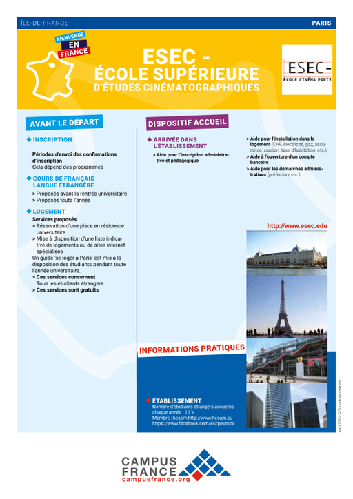 ESEC - Ecole Supérieure d'Etudes cinematographiques